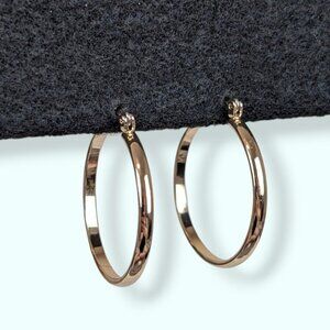 (2/$20) Medium Metal Hoop Earrings